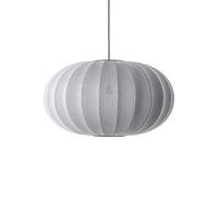 Suspension Ovale Tricoté à La Ø76 , Argent
