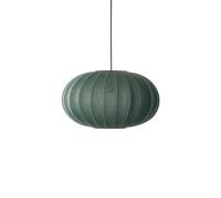 Suspension Ovale Tricoté à La Made By Hand Ø57 , Vert Tweed