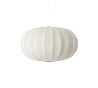 Suspension Ovale Tricoté à La Made By Hand Ø76 Blanc Perle Suspension