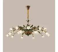 Suspension Pastorale américaine à LED, Style français, Design créatif, luminaire décoratif d'intérieur, idéal pour Un Salon, Une Salle à Manger, Une Chambre à Coucher ou Une Villa (20 Lampes