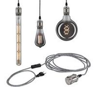 Suspension PAULMANN Neordic Eldar E27 Gris Gris G