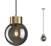 Suspension PAULMANN Neordic Linja E27 Verre fumé Jaune G