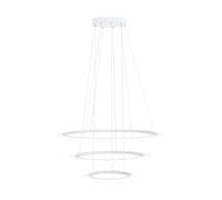 Suspension PENAFORTE LED 45W en aluminium blanc D790mm