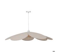Atmosphera - Suspension Pétales Naya Beige - Ampoule Non Incluse E27 40W - Lustre Bohème 100cm en Métal pour Chambre, Salon, Entrée, Bureau - Hauteur Réglable
