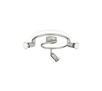 Philips Lampe Faretto 3 luminaires métal spiral orientable sans lampe Nickel 5030317E7