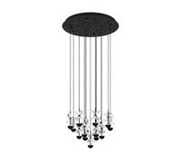 Suspension PI2 LED 15X1,8W en acier noir D500mm