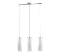 Suspension PINTO E27 3X40W en acier chrome 725x0x1100mm