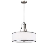 Suspension Plafonnier Acier Chrome Verre D 46,8 CM Lampe Salle à Manger