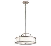 Elstead Lighting Emory lampe suspendue 3x60 W KL-EMORY-P-S-CLP
