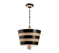 Suspension Plafonnier Lampe Suspendue Acier Noir-Blanc D 38 CM 1 à Flammes