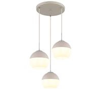 Suspension, plafonnier, lampe suspendue, métal, blanc mat, hauteur réglable, 120 cm