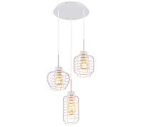 Suspension, plafonnier, luminaire suspendu, tiges en aluminium, hauteur réglable, H 120 cm