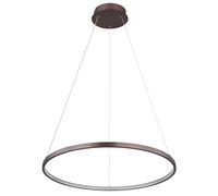 Suspension plafonnier suspension LED réglable en hauteur couleur café 60 cm