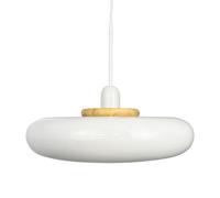 Suspension Planète avec Anneau en Bois/ Blanc