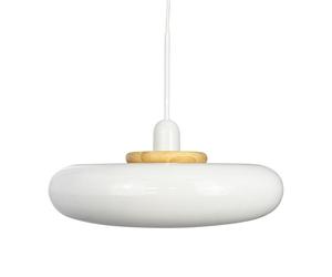 Suspension Planète Dyberg Larsen avec Anneau en Bois/ Blanc
