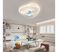 Suspension pour îlot de Cuisine, plafonnier LED à Motif Dessin animé avec télécommande, Lampe de Plafond pour Chambre d'enfant, Lampe à intensité vari