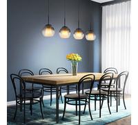 Suspension Pour Salle À Manger Lampe À Pendre E27 Cristaux Fumés BigLight