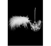 Fééric Lights and Christmas - Sujet de Noël Oiseau "Polaire" 7cm Transparent Transparent G