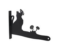 Suspension pour - Support robuste en forme de chat de 30,5 cm - Lanterne murale - Pour intérieur, maison, salon, jardin, cour, pot de fleurs, carillon éolien, lanterne mangeoire à oiseaux