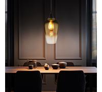 Suspension Pour Table À Manger Lampe Dorée En Verre BigLight
