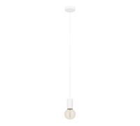 Suspension POZUETA 1 E27 1X40W en acier blanc D65mm