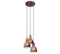 Suspension PRIDDY 1 en métal cuivre ancien 1xE27 60W