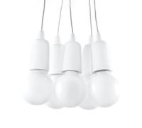 Suspension PVC Blanc E27 5 Diego