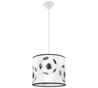 Suspension PVC Blanc noir E27 1 Football A30
