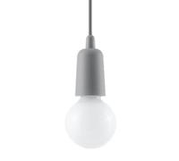Suspension PVC Gris E27 1 Diego