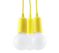 Suspension PVC Jaune E27 3 Diego