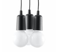 Suspension PVC Noir E27 3 Diego
