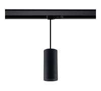 LEDKIA LIGHTING - Suspension Quartz GU10 pour Rail Triphasé | Aluminium Durable | Design Moderne | Éclairage Intérieur | Ampoule Non Incluse, Noir, Aluminium