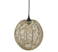 Suspension Luminaire Boule En Rotin Jada - Diam. 33 Cm