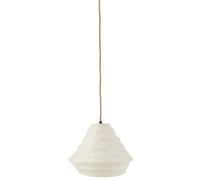 Suspension raphia blanc h.28cm