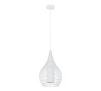 Suspension RAZONI 1 E27 1X40W en acier blanc D325mm