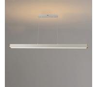 Suspension rectangulaire linéaire, Lampe Suspendue en métal avec Abat-Jour en Acrylique, variateur LED, Lampes suspendues de Salle à Manger à Longue Bande, luminaires Suspendus minimalistes pour