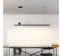 Suspension réglable 40 W en Aluminium antirouille, Lampe de Table LED Longue, Suspension Classique Noire de 100 cm de Hauteur, éclairage Ajustable pour Salon, Salle à Manger et Cuisine.