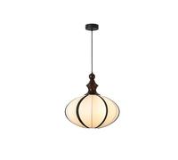 Suspension Réglable Avec Abat-Jour En Tissu, Structure En Métal, Style Industriel Moderne, Idéale Pour Salle À Manger, Salon, Îlot de Cuisine, Entrée, Antichambre (Petit Modèle)./Grand