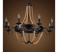 Suspension Rétro E27Ndu Pour Salle À Manger, Industriel, Style Campagne, Nostalgique, Hauteur Réglable, Décoration, Bar, Cafénsion En Fer, 8 Têtes Pieuvre