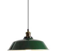 Suspension rétro en métal Vert Fer luminaire de Plafond Style Industriel Vintage Lustre Rustique pour îlot de Cuisine Table à Manger comptoir de Bar et entrée