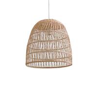 Suspension rétro en osier avec 1 lumière en rotin pour salon de thé, hôtel et bar. Plafonnier créatif pour décoration d'intérieur unique