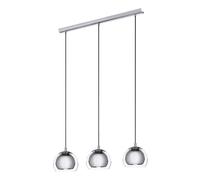 Suspension ROCAMAR E27 3X40W en acier chrome 780x190x1100mm