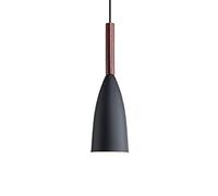 Suspension romantique en fer forgé, élégante suspension industrielle avec abat-jour en bois, douille E27, orientable, style français, idéale pour une chambre d'hôtel, un restaurant ou un café. Parfai