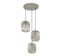 Suspension ROMAZZINA E27 3X40W en acier couleur sable D460mm