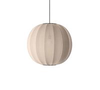 Suspension Rond Tricoté à La Made By Hand Ø60 en Pierre de Sable LED