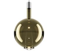Suspension Ronde Lodes Sky-Fall, Grand , 2700K, Chrome Noir/sauge Dorée