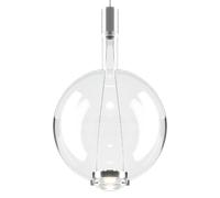 Suspension Ronde Lodes Sky-Fall, Grand , 2700K, Chrome Noir/ Transparent