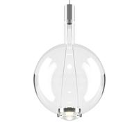 Suspension Ronde Lodes Sky-Fall, Grand , 3000K, Chrome Noir/ Transparent