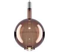 Suspension Ronde Lodes Sky-Fall , Grand , Chrome Noir 3000K/Bronze Brillant