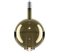Suspension Ronde Lodes Sky-Fall, Grand , Chrome Noir 3000K/sauge Dorée